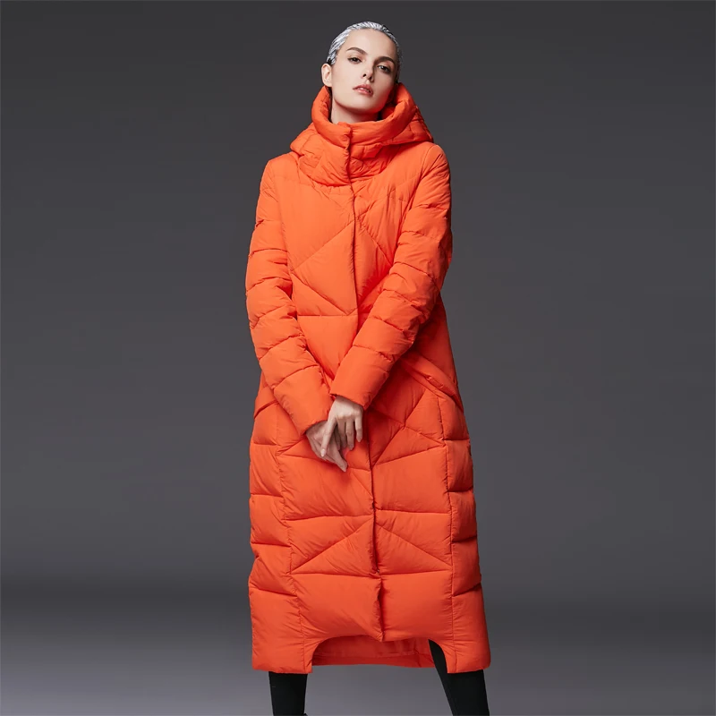 Parkas Grande D'hiver Blanc Avec Femmes Extra 2016 Ample Arrivée Veste Chaude Nouvelle Matelassé Capuche Taille Bleu Longue orange Manteau QtrdhsC