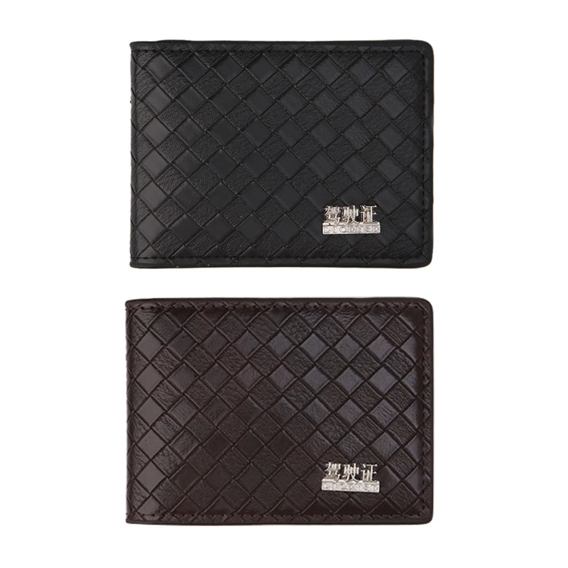 

Leather Case Cover for Car Driver's License ID Card Holder Organizer Slim Wallet