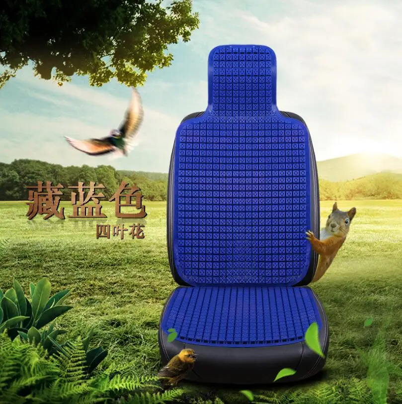 Summer Plastic Breathable Cool Car Chinese knot elements Seat Cushion Auto Minibus Home Chair Cover - Название цвета: A