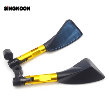 

8 10mm universal motorcycle mirrors cnc Aluminum Rearview Side Mirror FOR triumph motorcycle harley davidson honda cb190r fz1