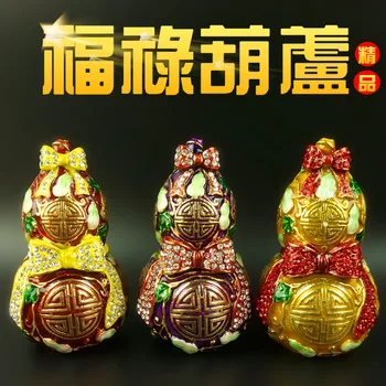 

European painting crafts, metal crafts Enamel painted gourd,desktop Decoration home ornaments gift(A430)