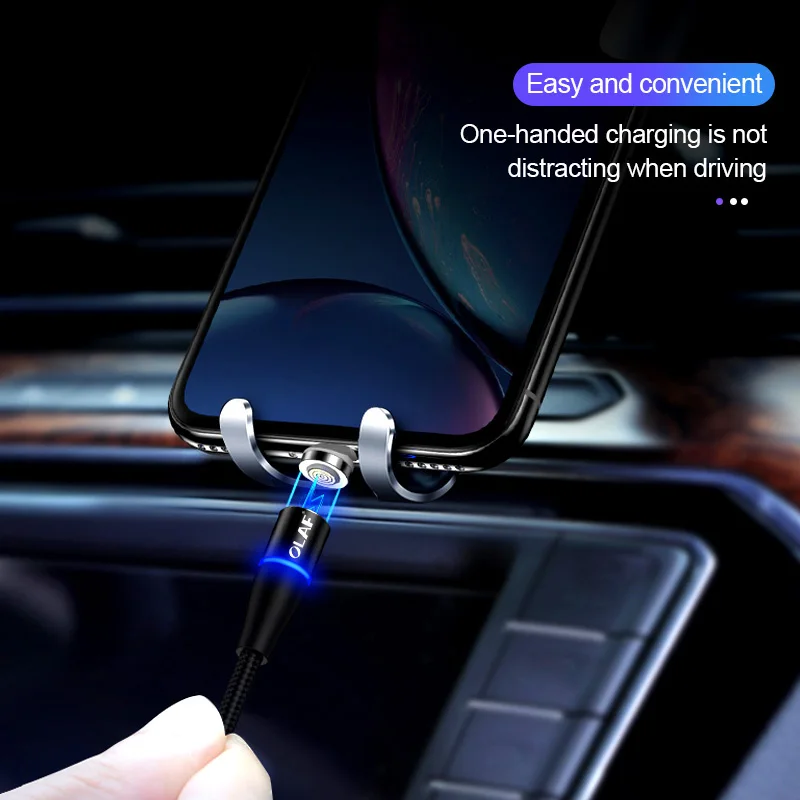 OLAF 2 M 3A Schnell Ladegerät 30 Magnetische Kabel Für iPhone XS XR X 7 6 Schnelle Micro USB Typ C