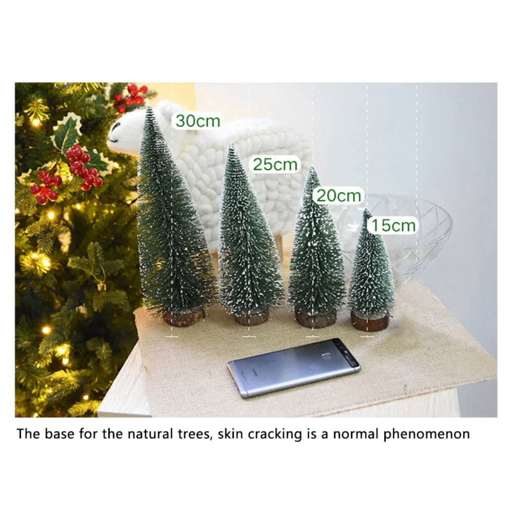 1pc Mini Christmas Tree Stick White Cedar Table Desktop Small 1pc Mini Christmas Tree Stick White Cedar Table Desktop Small Xmas Pine Decor Office Home Ornaments Drop Ship In Trees From Garden On