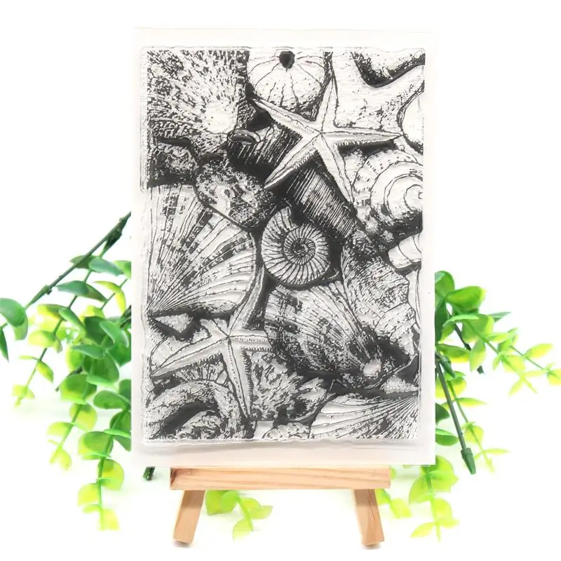 

KSCRAFT Starfish Transparent Clear Silicone Stamps for DIY Scrapbooking/Card Making/Kids Crafts Fun Decoration Supplies