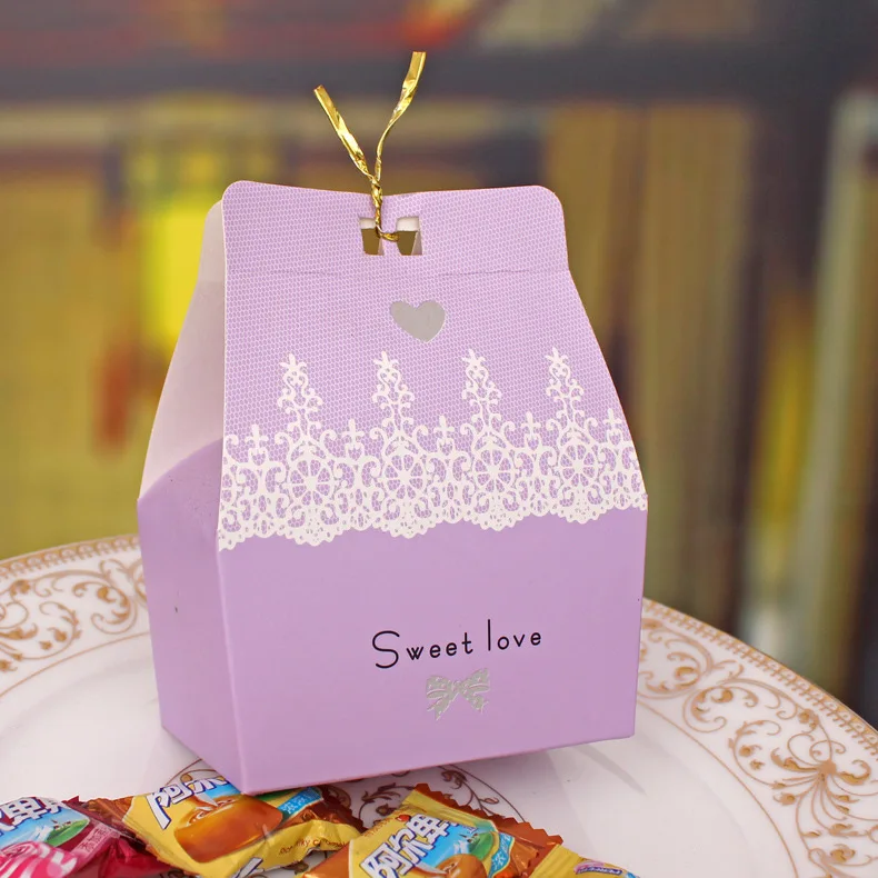 Свадебные принадлежности, изысканные маленькие Сладкий Box Многоцветный сладкий коробка, упаковка коробки, подарочная коробка
