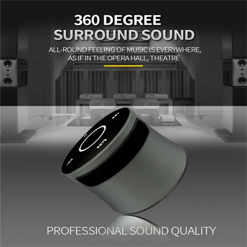 Portable Mini Bluetooth Speaker Wireless V4.1 Bluetooth Speaker Superb HD Sound&Bass 360 Degree Stereo USB Charging 40AP910