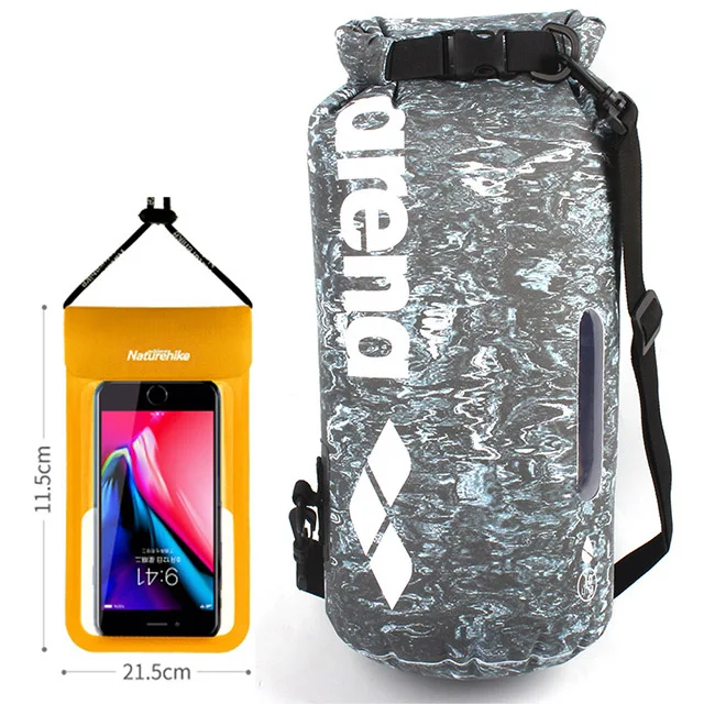 10л Водонепроницаемый сухой мешок с водонепроницаемый чехол для телефона чехол для кемпинга гребли Каякинг рафтинг сумки для плавания NH18S002-D - Цвет: Orange L with 10L