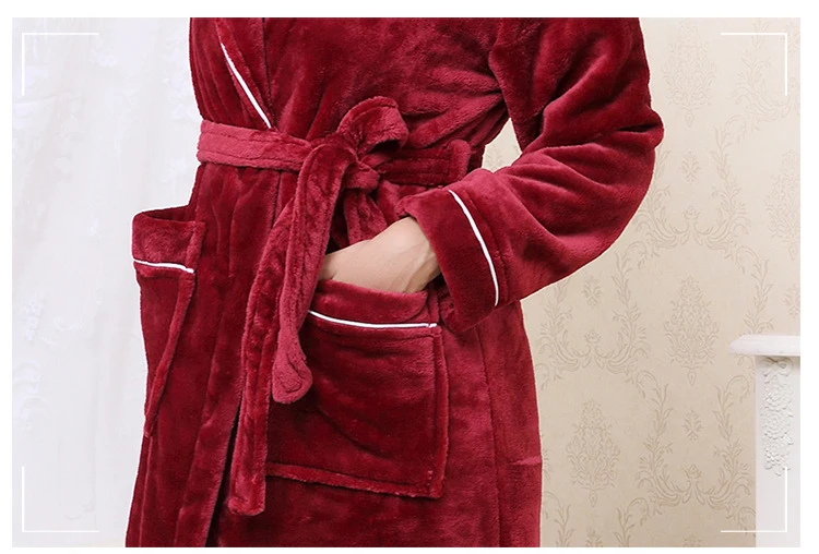 Новые Для мужчин и Для женщин халат по колено халат Для мужчин пижамы отложным воротником ночное белье невесты Халаты Для мужчин одеяния