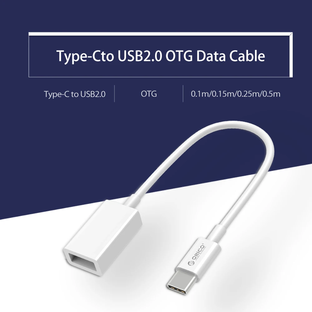 Адаптер ORICO CT2 Type C OTG на кабель USB 2 0 для передачи данных 10/15/25/50 см MacBook Extended U Disk Mouse