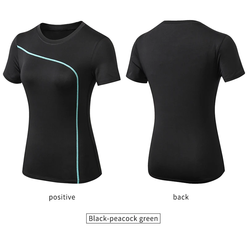 Quick Dry Stretch Slim Fit Yoga Tops for Woman Short Sleeve Sports Fitness T Shirt Outdoor Running T-shirts Female Yoga Shirt