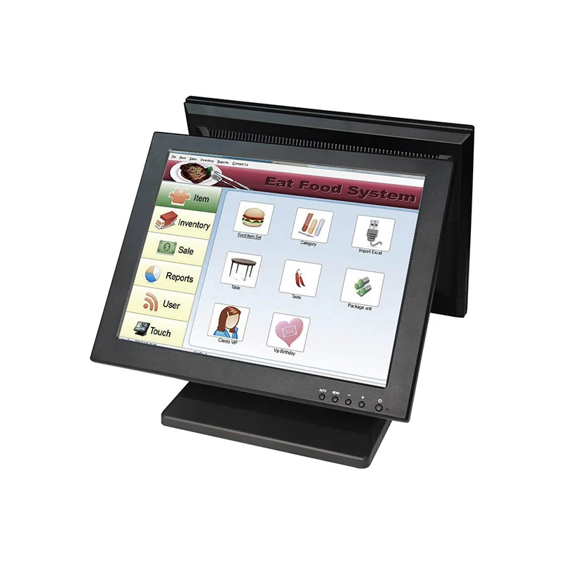 

Free shipping commerical monitor display stand double touch screen computer monitor for subway