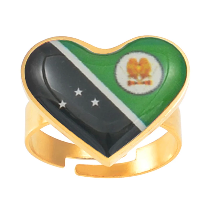 Anniyo Papua New Guinea Provincial кольцо с флагом для женщин и девочек ювелирные изделия кольца