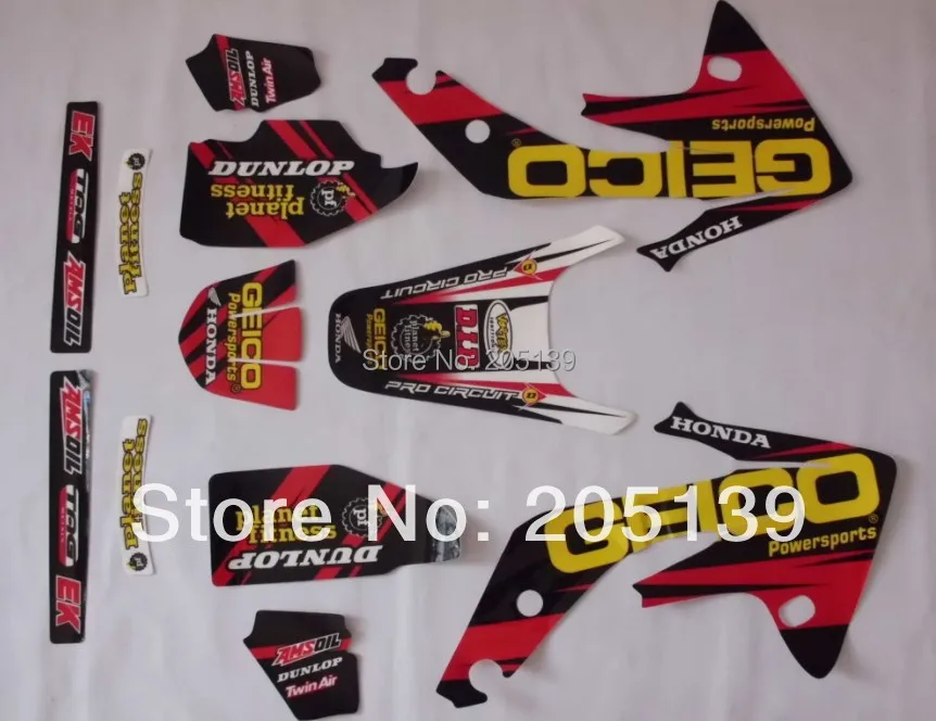 

NEW 3M graphic decals sticker KIT FOR honda moto motorcycle motocross dirt pit bike CRF CRF150R 150 parts