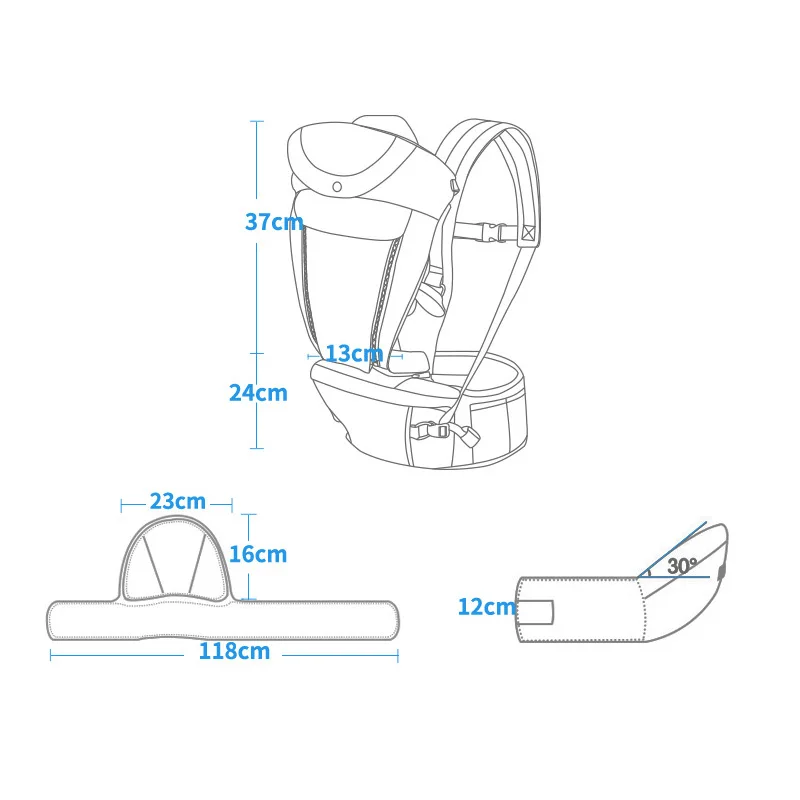 Ibelibaby Детские переноски четыре позиции поясной ремень мягкий ребенок слинг 2-36 месяцев предотвратить o-образные ноги