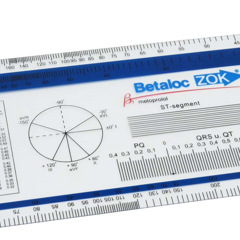 1pcs ECG ruler ECG goniometer medical ruler Medical Caliper electrocardiogram divider Medical Divider