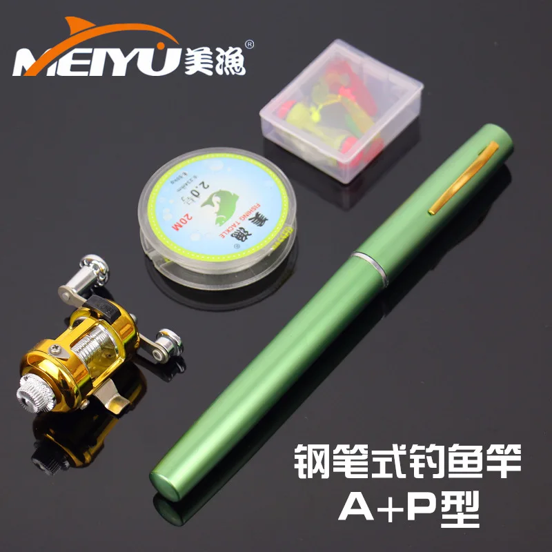 EMMROD Pen Fishing Rod 1M Mini Portable Rod Kit Pen Fishing Rod Pen Rod A + P Type