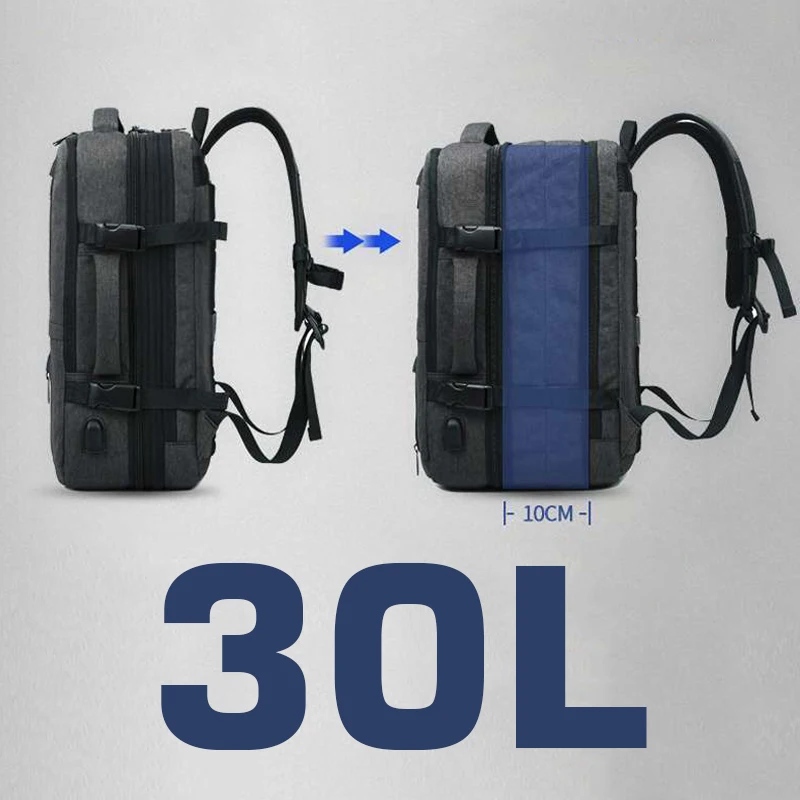 

17'' Laptop Backpack Travel Bag Women Men Waterproof 30L Large Outdoor Bagpack Anti theft Male Female Outdoor 15.6 Back Packing