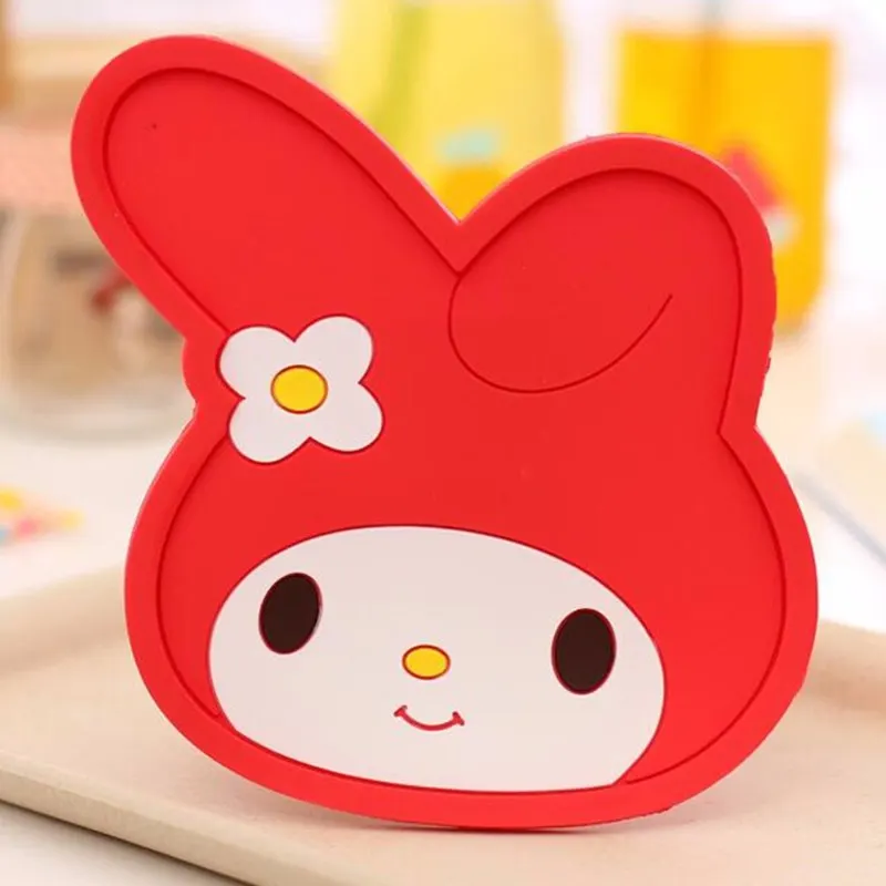 Новые силиконовые мультфильм животных Тоторо Рисунок «Hello Kitty» Baymax Кубок Coaster нескользящим место коврик колодки чашка подушки Миньоны Чай