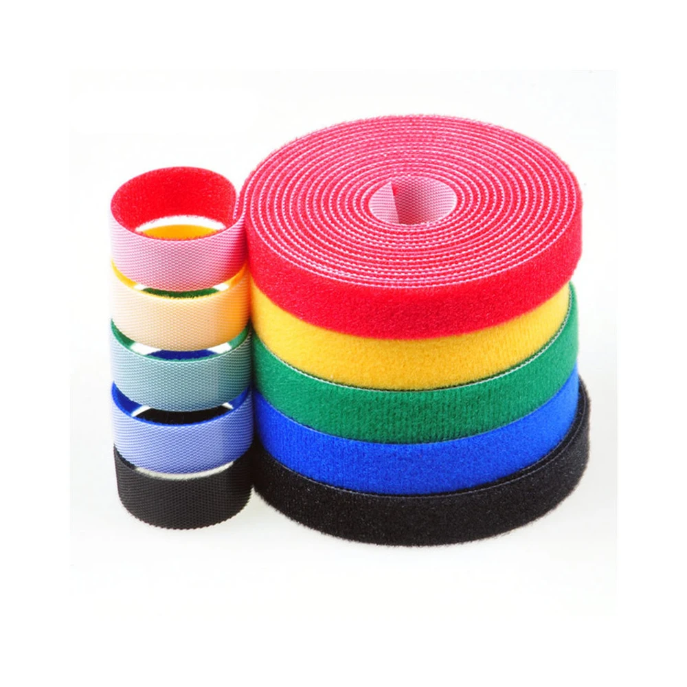 

1-2cm*5M Roll Reusable Magic Sticke Strap Tie Back To Back Hook Loop Cable Ties Home Kitchen Nylon Fastener Cable Ties Accessory