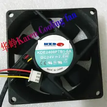 Hzdo 8 см 8025 KDE2408PTB1-6A 24 V 2,8 W 3 проводное Охлаждение вентилятором