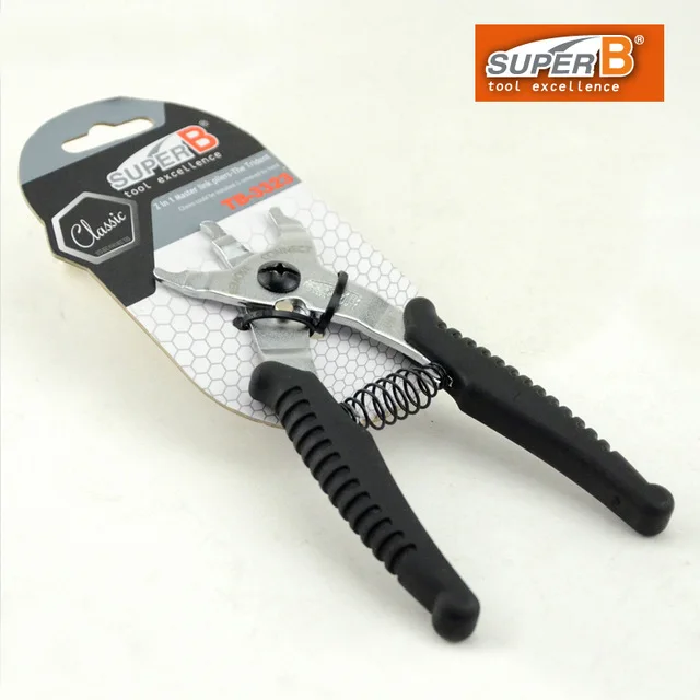 

super B TB-3323 Bike Chain Magic Button Clamp Remover Connect Tool MTB Bicycle Master Link Pliers-trident Chain Repair Tools