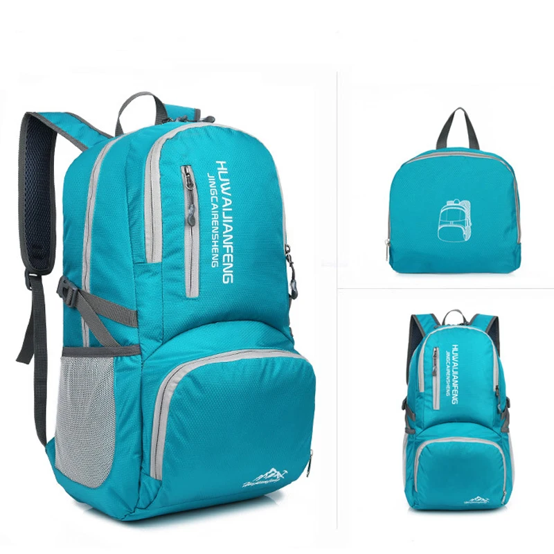 Новая спортивная сумка для улицы, рюкзак для городской прогулки, портативный светильник, сумка на плечо, повседневная дорожная сумка для женщин и мужчин, водонепроницаемая складная сумка