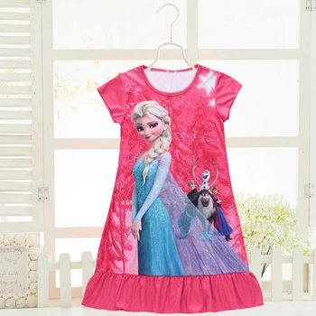 

Summer Girls Dress Elsa and Anna Princess Dresses for Girls Night Gown Pajamas Night Dress Kids Sleepwear Pyjamas Clothes