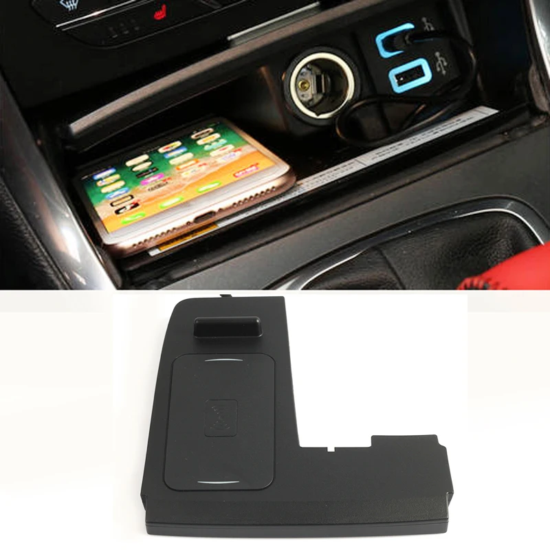 

For Ford Edge 2018 2019 car wireless qi charger wireless mobile charger fast charging plate phone holder accessories for iPhone