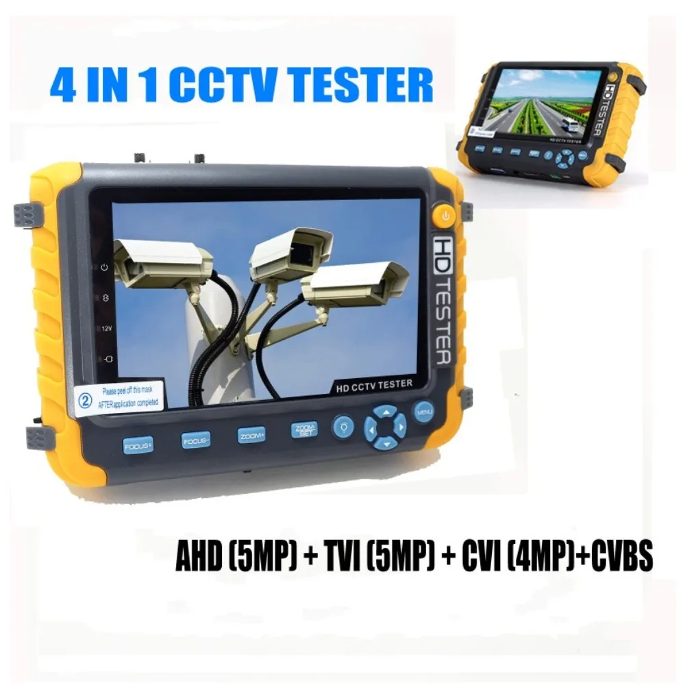 tester monitor 5mp tvi ahd cvi cvbs