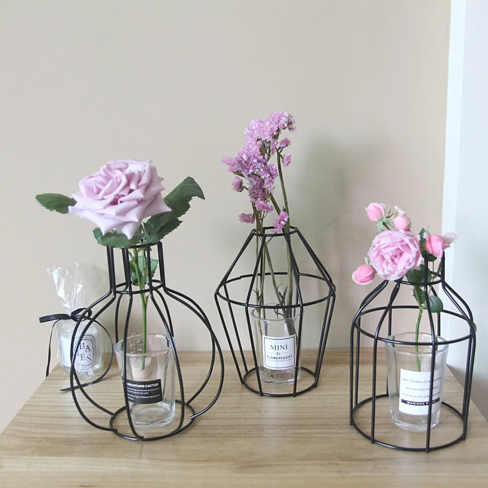 Nordic Style Iron Art Wire Flower Pot Set, iBuyXi.com, Exclusive offer, Household items, Wall decoration, Living room decoration