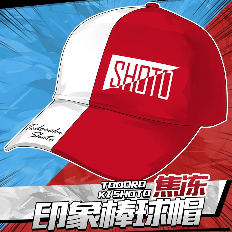 

Japan Anime Boku no My Hero Academia Shoto Todoroki Shouto Cosplay Baseball Cap Men Women Embroidery Topee Hat Peaked Cap Gifts