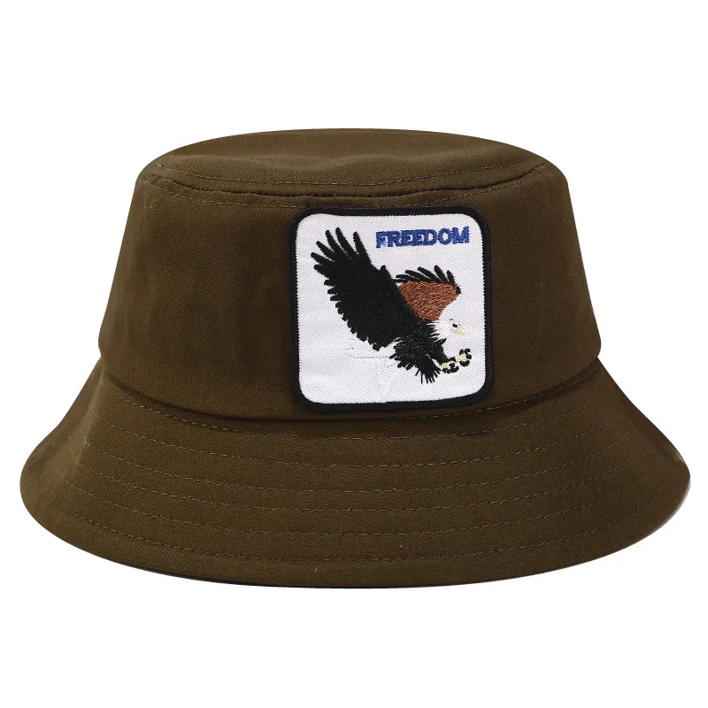 Панама, шляпа-Панама Для мужчин Для женщин летняя кепка с покрывалом логотип животного с плоским верхом Плавательная шапочка Боб шляпа в стиле «хип-хоп» без полей для мужчин, рыбалка, рыбак шляпа - Цвет: Freedom2