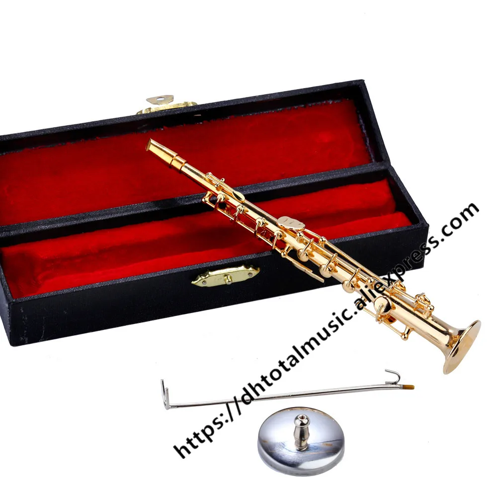 Dh Miniature Soprano Saxophone Model Replica Dollhouse Accessories Mini  Musical Instrument Ornaments Christmas Gifts