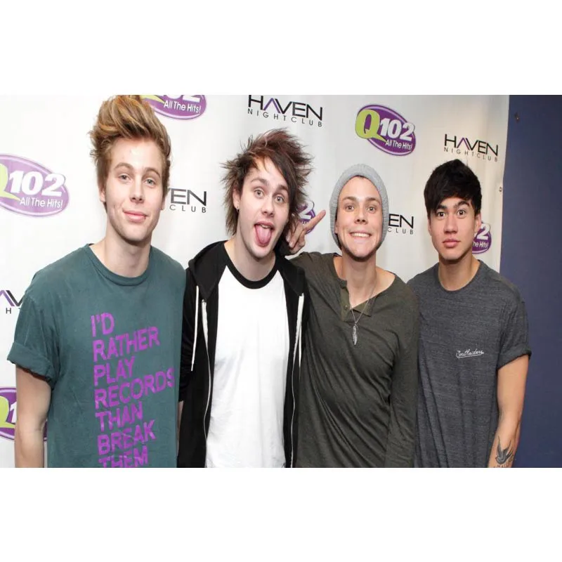 5 Seconds of Summer холст ткань тканевый плакат пользовательские граффити Печать на