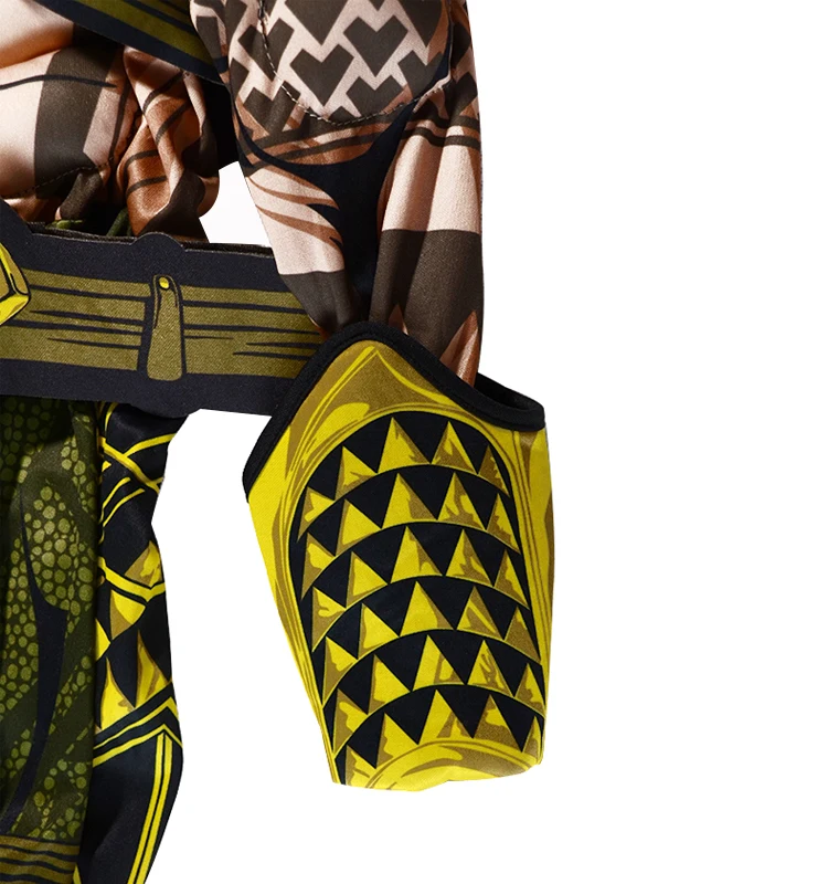 Superhero Deluxe Child Muscle Cosplay Dress-up Dawn of Justice Aquaman Halloween Costume Boys DC Justice League Neptune Cosplay