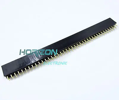 

10Pcs 2 x 40 2.54mm Double Row Female Pin Header gold-plated