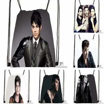 

Custom Adam Lambert Drawstring Backpack Bag for Man Woman Cute Daypack Kids Satchel (Black Back) 31x40cm#180531-01-37