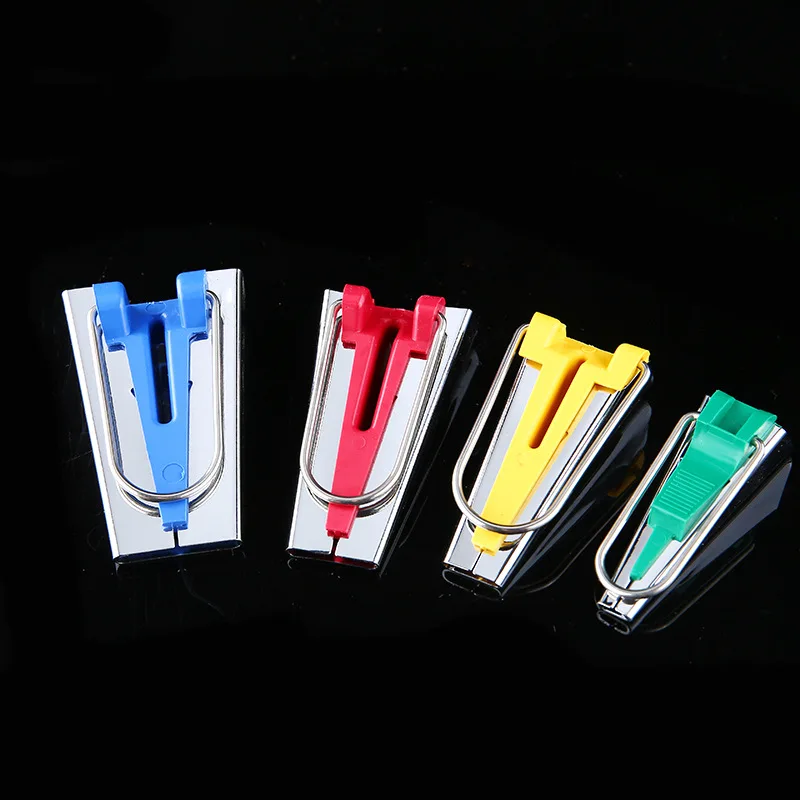 

ZOTOONE Machine Tool Sewing Quilting Hemming Sewing Tools 1 Set/4pcs Fabric Clover Bias Tape Maker Binding Tool Sets E