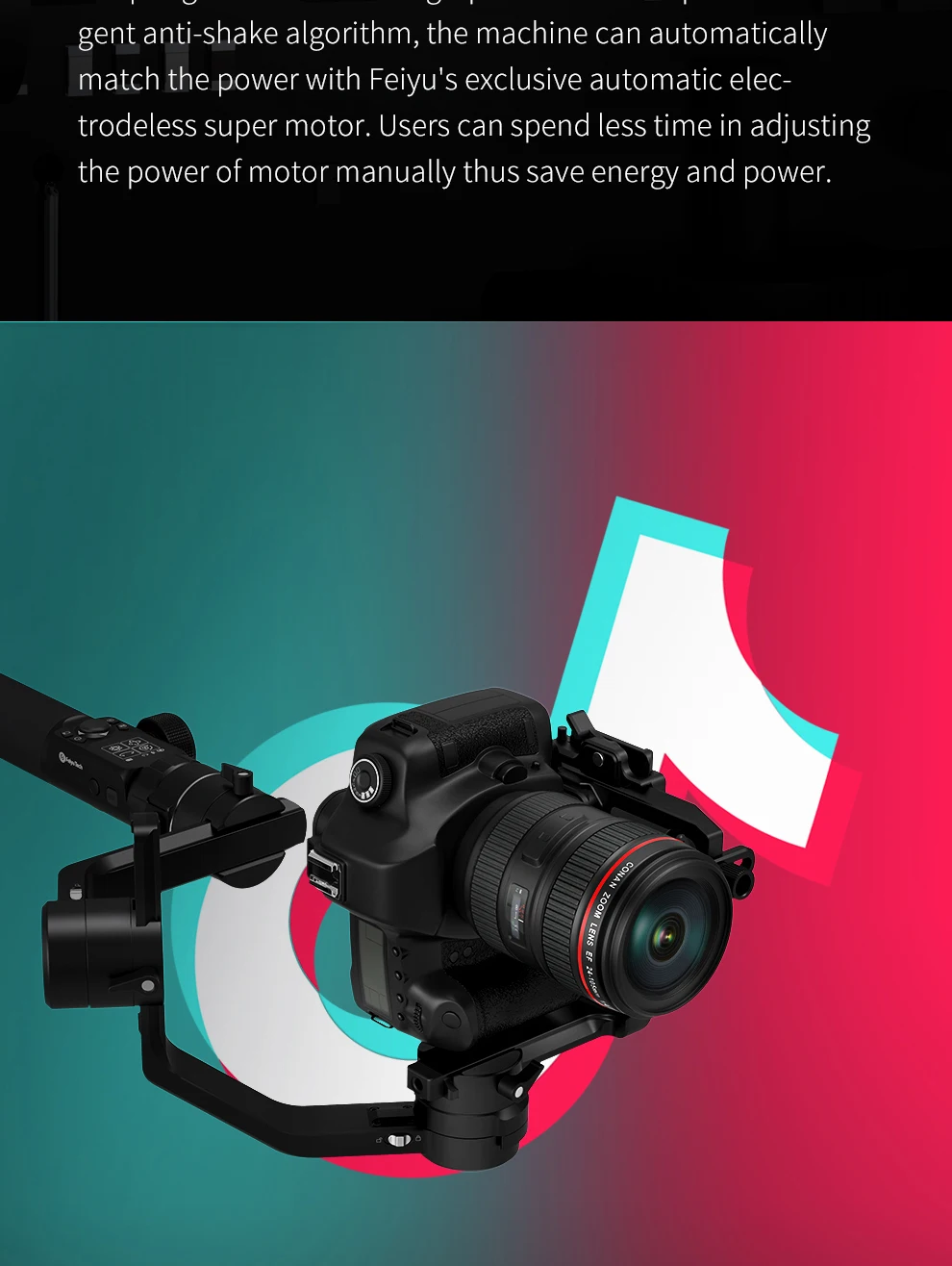 Feiyutech ak4500 3-axis handheld cardan dslr camera