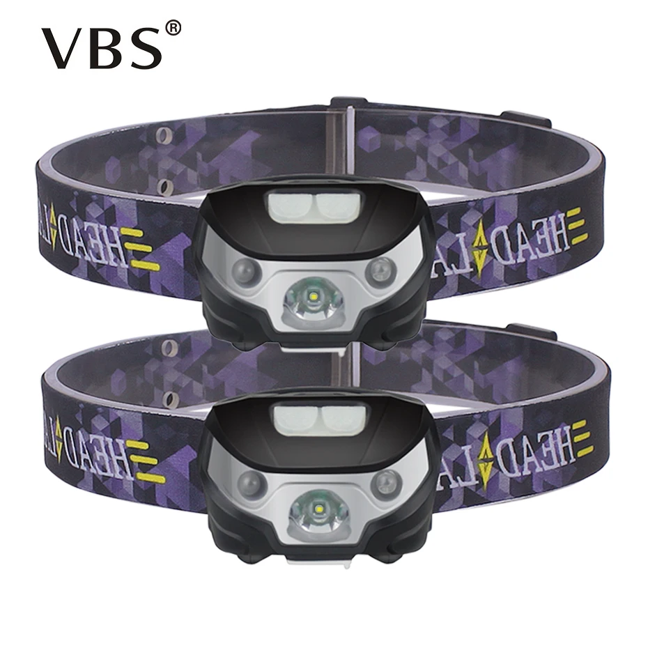 

5W Mini Rechargeable LED Headlamp With USB Charger 3Modes Body Motion Sensor Headlight Camping Working Flashlight Torch Lamp