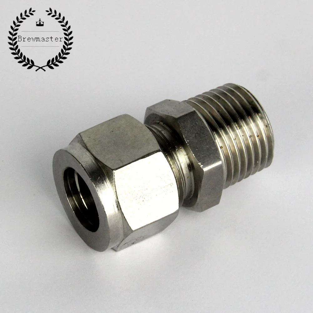 Купить 12,7 мм Компрессионный фитинг до 1/2 дюйма BSP самогон из Китая