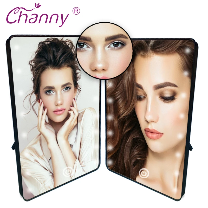 

16/8 LED Light Makeup Mirror with Touch Dimmer Switch Adjustable LED Light for Tabletop Cosmetic Mirror