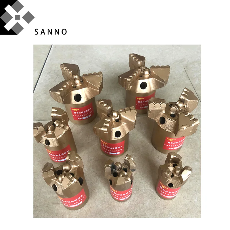 

Can be customized high quantity PDC drill bit 115mm / 125mm rock drilling bits for well, mining, ore