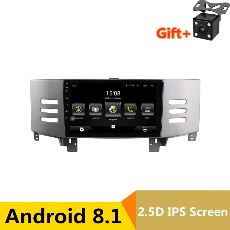 9 &quotAndroid 8 1 автомобильный DVD мультимедийный плеер gps для Toyota eiz Mark x 2007 2008 2009 аудио