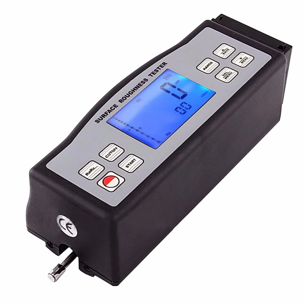 Multi-parameter Digital Portable Surface Roughness Meter Gauge Tester Ra Rz+ Built-in Diamond pin probe