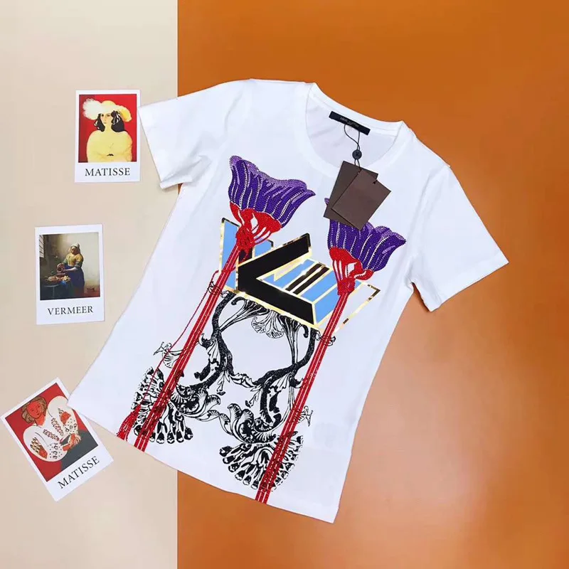

Women's summer hard ah printing cotton t-shirts