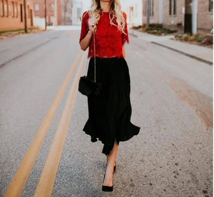 

Summer Women Short T-shirt Sexy Casual Lace O Neck Hollow out Lace TShirt Blusas Femininas Black Short Sleeve Top