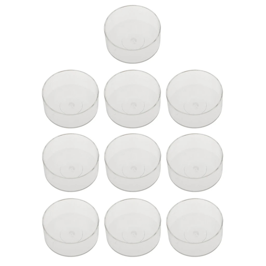 Термостойкое Прозрачное пластиковое ситечко для чая световые колпачки для флаконов 10 упаковок, круглая форма, 30 мм x 16 мм(диаметр x высота