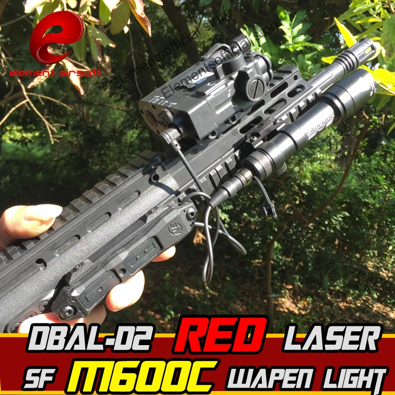 

Element Airsoft Surefir M600C Hunting Light Torch DBAL-D2 IR Laser Double Control Switch Gun wapens Tactical Weapon Flashlight
