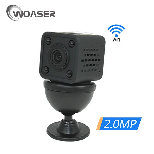 

WOASER 1080P HD WIFI Mini IP Camera Night Vision Motion Detect Mini Camcorder Loop Video Recorder Built-in Battery Body Camera